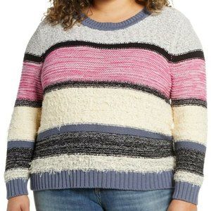 Caslon NEW Womens Multicolor Crewneck Long Sleeve